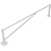 Swing barrier | to be fixed by plugs, hot-dip galvanized | clear width: 4000 mm | with triangular lock